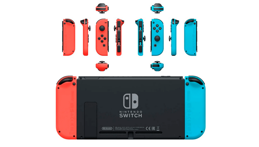 Nintendo Switch Fat 32gb Blue Red Хорошее состояние 21011153 фото