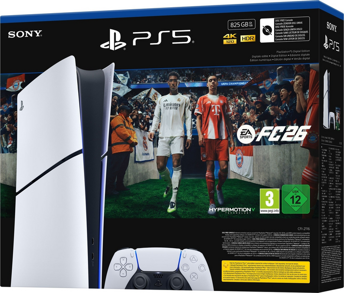 Ігрова приставка Sony PlayStation 5 Slim 825 GB Digital Edition + Гра FC 26  21023354 фото