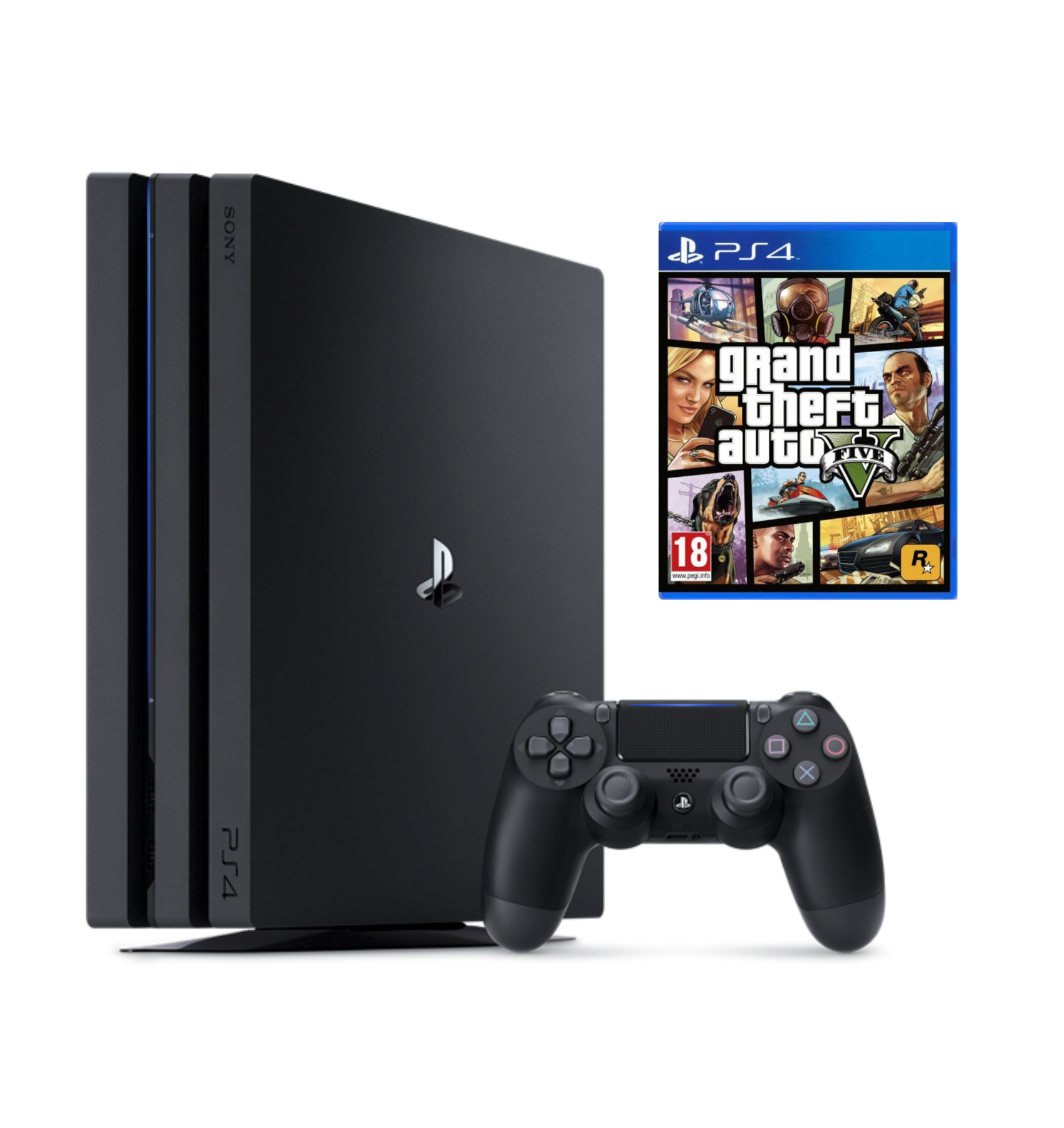 Купить Sony PlayStation 4 Pro 1tb 70-71xx BLACK Отличное состояние + GTA V  НОВАЯ 210047972 в интернет магазине PlayStore